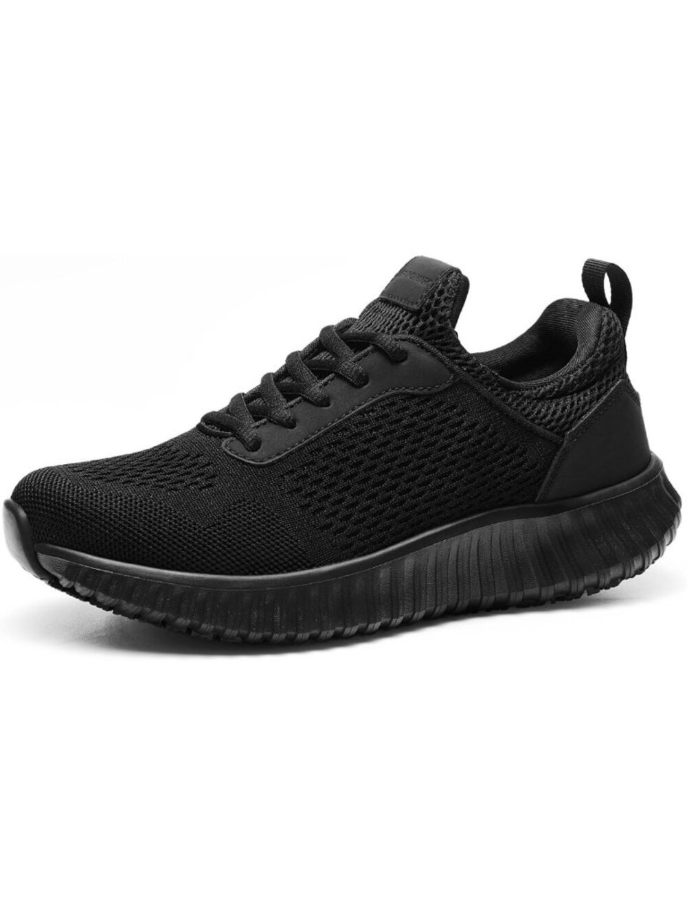 Lightweight Non-Slip Work Sneakers for Women - Black Kitchen & Restaurant Shoes
